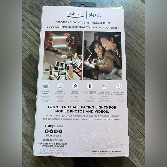 Lumee Pro Instafame Lighted Case IPhone 6, 7, 8 Plus - Picture 3 of 8